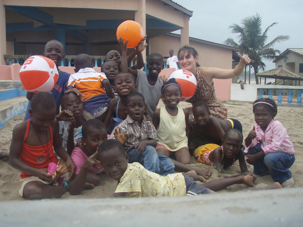 Het jaarlijkse uitje naar het strand